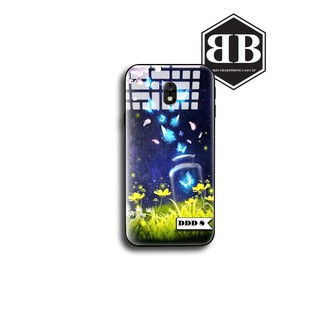 Ốp lưng kính cường lực SAMSUNG J7 PRO / J7 PRIME / J7 2016 J710 / J7 PLUS / J7 2015 J700 dèn đom đóm siêu xinh