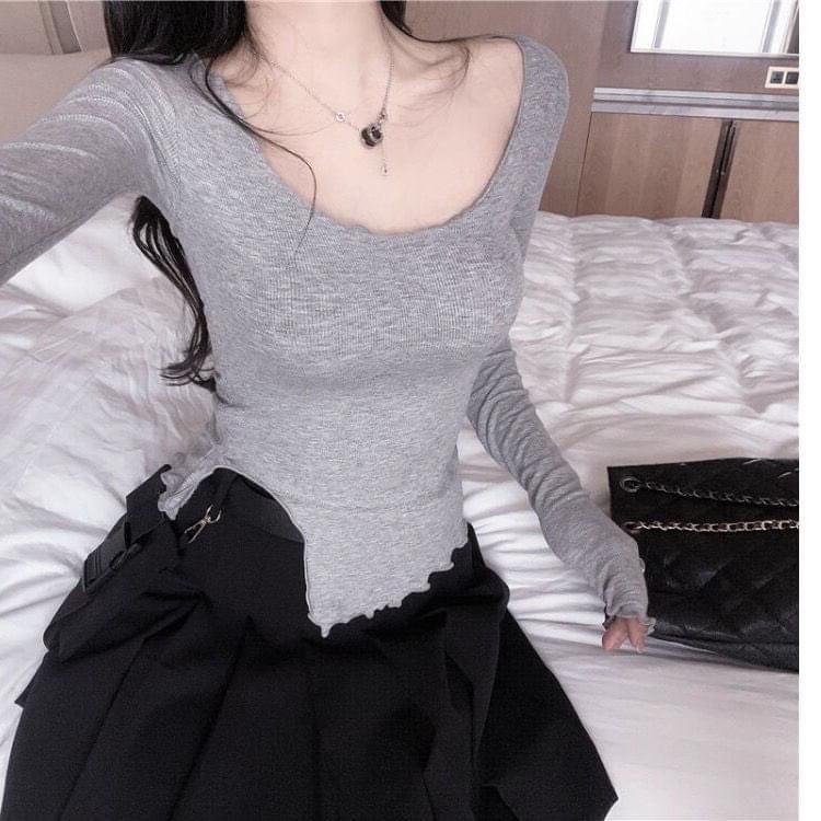 [SIÊU CHECKCHI] ÁO BODY LEN NỮ, ÁO ÁO XẺ TÀ VẠT ÁO CỰC PHONG CÁCH (TL2) | BigBuy360 - bigbuy360.vn