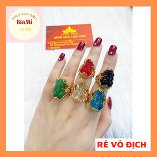 Nhẫn Tỳ Hưu 💎𝙁𝙍𝙀𝙀𝙎𝙃𝙄𝙋 💎Giảm 20k Khi Nhập [NHANDA20K] Nhẫn Phong Thuỷ Màu Sắc Đẹp Xưởng Trang Sức Cao Cấp