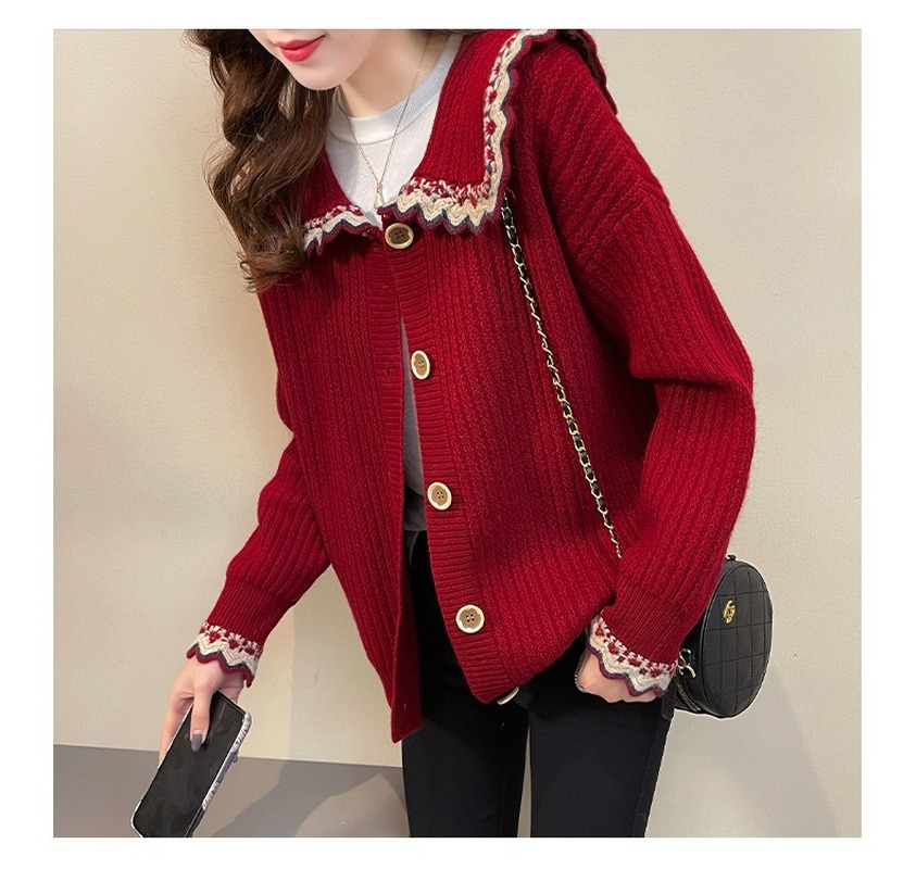 Áo Khoác Cardigan Dệt Kim Dáng Rộng Kiểu Hàn Quốc Thời Trang Mùa Xuân Cho Nữ