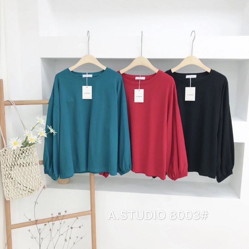 áo pull trơn tay bo chun basic hàng qc loại 1