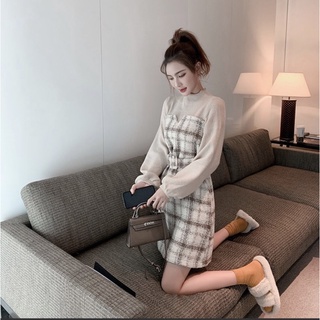 [ Hàng Có Sẵn ] Váy Kẻ