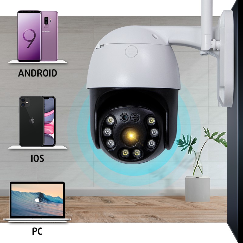 Camera wifi ngoài trời xoay 360 chống nước 20HS30 2.0 MPx1080P kết nối máy tính ,smart TV ,BH 1 năm- Việt Star Quốc Tế