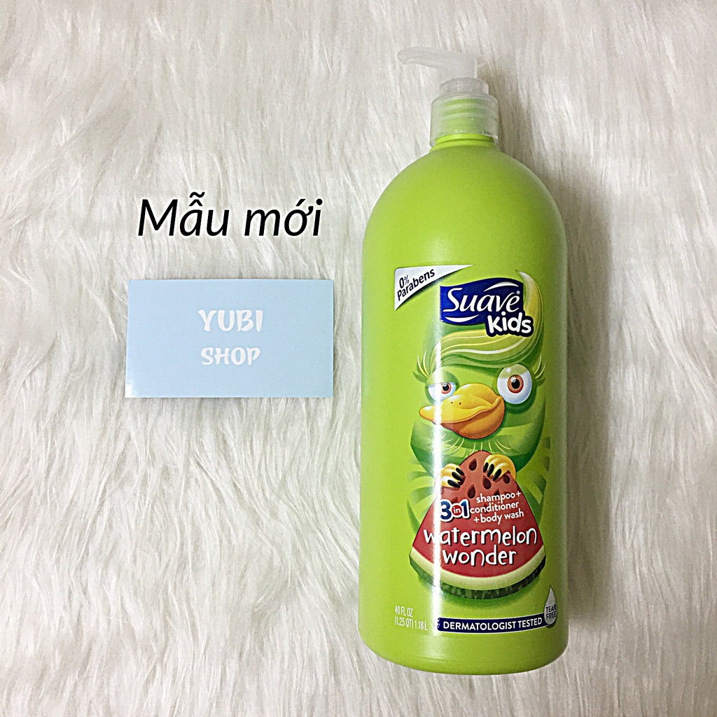 Sữa Tắm - Gội - Xả Suave Kids Chính Hãng - Mỹ - Sữa Tắm - Gội - Xả Suave Kids 3 In 1 (1.18l)  - Hot