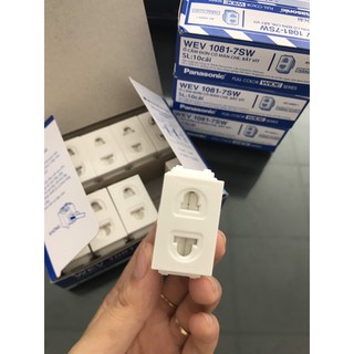 Ổ cắm đơn Pana wide có màn che 1081-7SW (hạt to,1 cái)