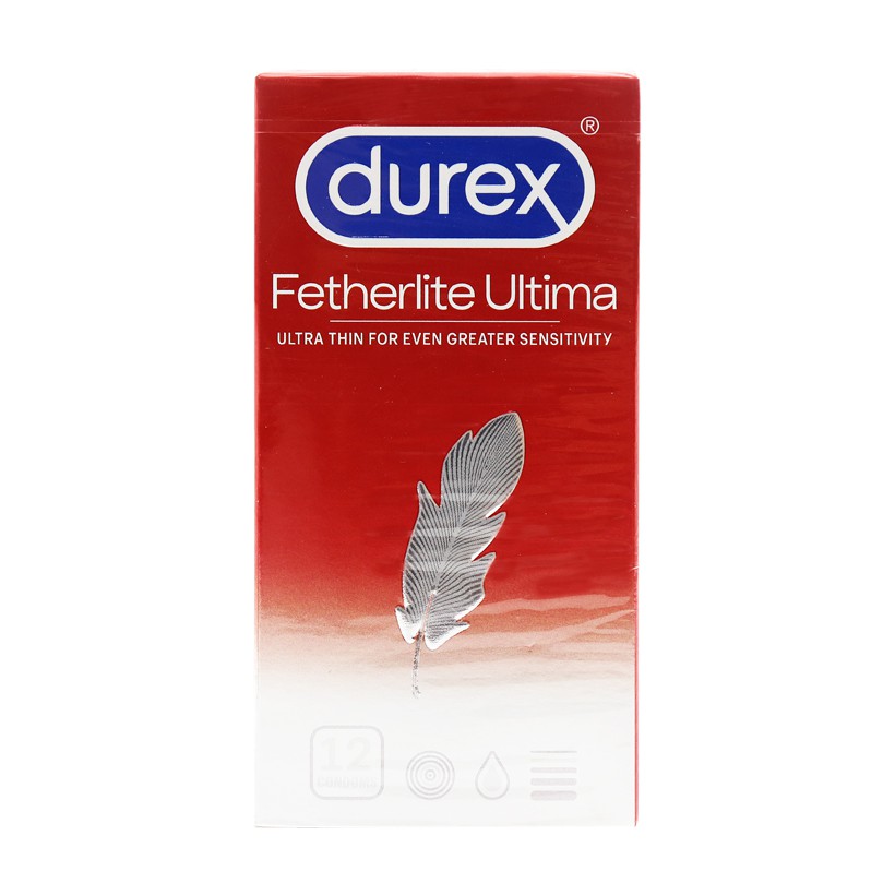 [HOT] MỎNG TÊNH-YÊU SAY ĐẮM-Bao Cao Su Durex Fetherlite Ultima (Hộp 12 cái) 100% CHÍNH HÃNG