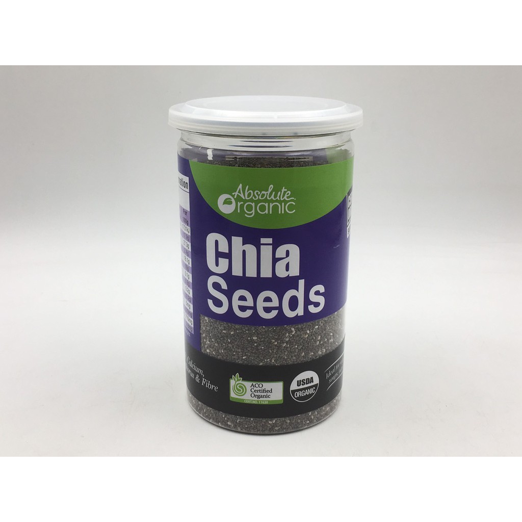 Hạt chia đen Organic , Hiệu Absolute của Úc. Khối lượng 500gr.