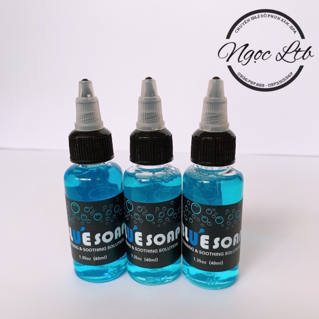 Dung dịch vệ sinh hình xăm Blue Soap mini (Loại đậm đặc)