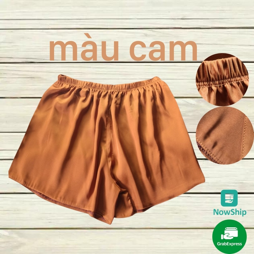 Quần Đùi Nữ Lụa LaTinh Mặc ở Nhà Mát Mịn Thoải Mái Cực Đẹp | BigBuy360 - bigbuy360.vn