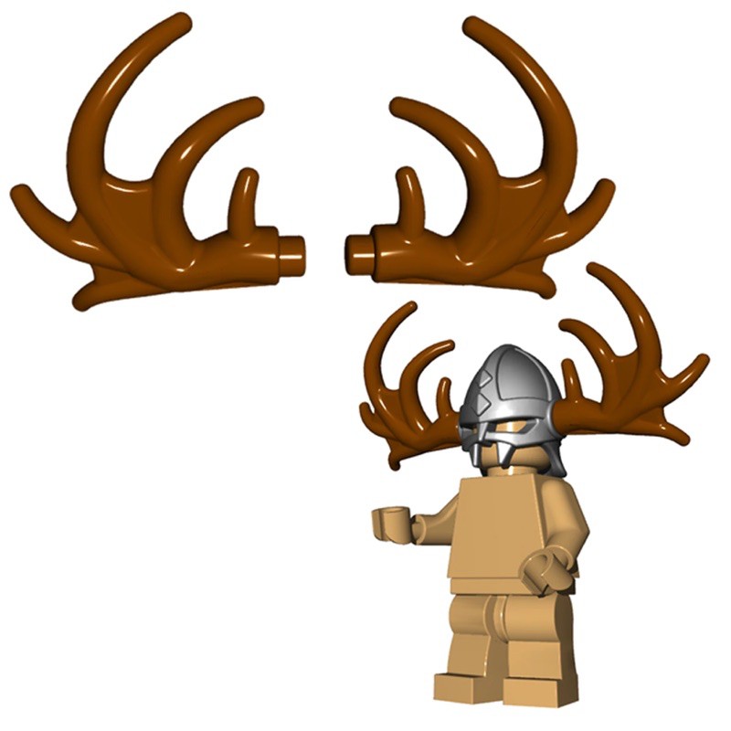 Phụ kiện Lego chính hãng Brickwarriors - Moose Antlers ( cặp )