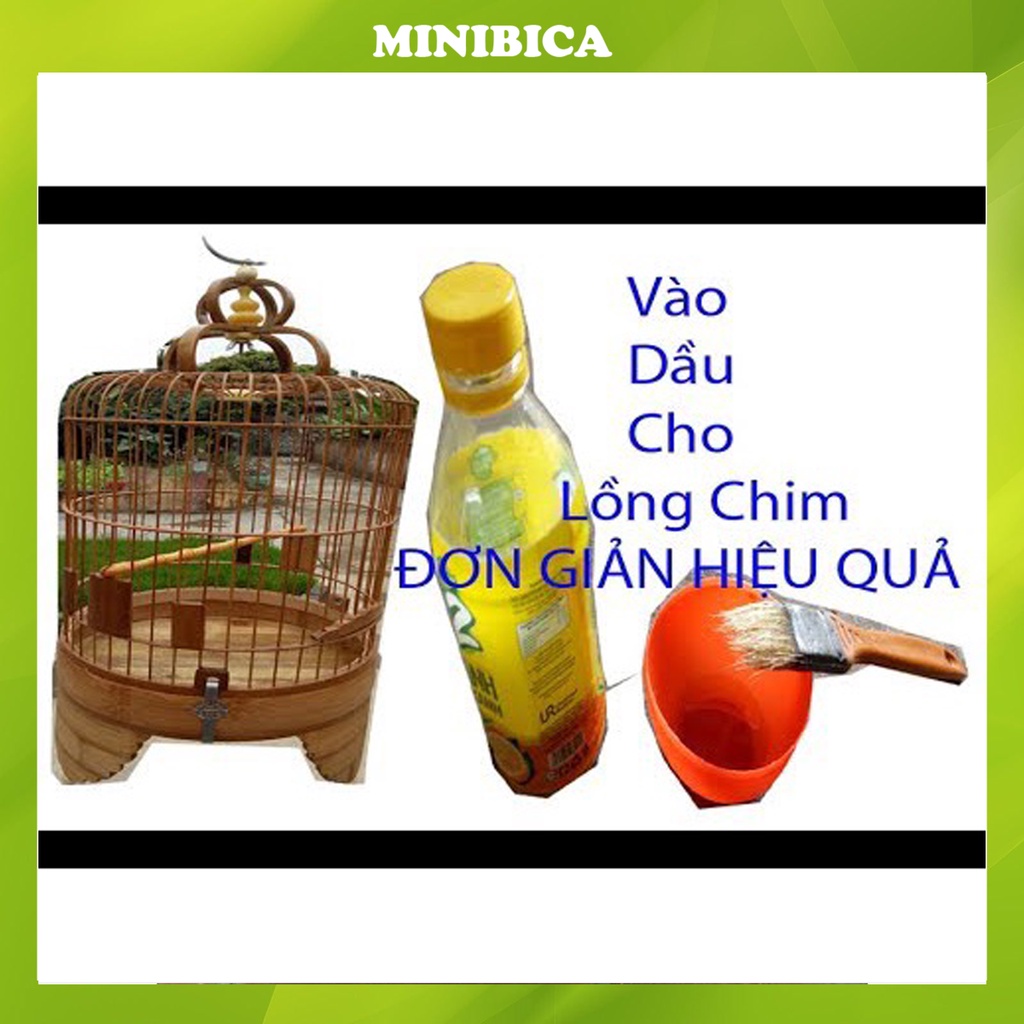 [Mã PET50K giảm Giảm 10% - Tối đa 50K đơn từ 250K] Phụ kiện lồng chim Minibica Dầu quét lồng chim giá siêu hấp dẫn PK12