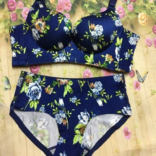Combo 100 bộ đồ lót đúc in hoa