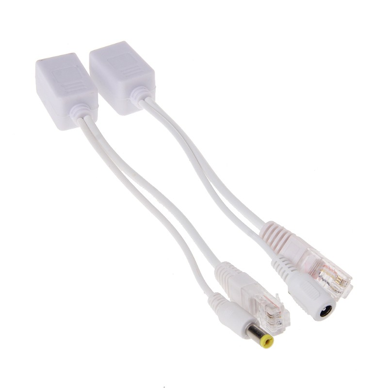 Dây cáp chia nguồn RJ45 POE Ethernet 12-48V tiện dụng