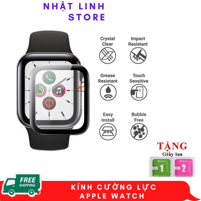 Kính cường lực Apple Watch Bảo Vệ Màn Hình Đồng Hồ Apple Watch (Full Box) 38mm 42mm 40mm 44mm Series 6