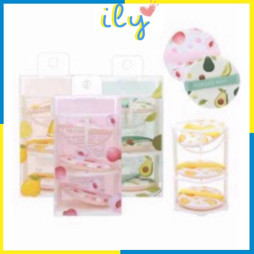 Bông Mút Trang Điểm Dễ Thương Hàng Nội Địa Trung - Làm Sạch Da Mặt Sử Dụng Tiện Lợi