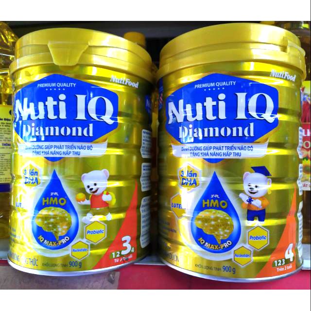 Sữa Nuti IQ Diamond 3 và 4 900g