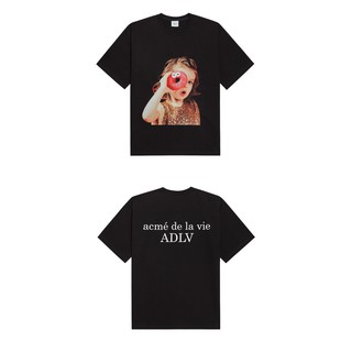 Áo thun ngắn tay cổ tròn ADLV Baby Face Black Donut 4 Đen ADLV Unisex