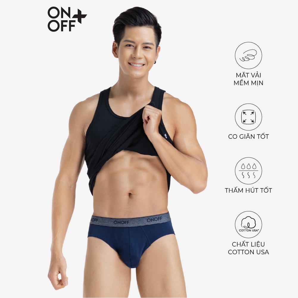 [Mã WABR050 giảm 10% đơn 250K] Quần lót nam brief cotton ONOFF - BU18002