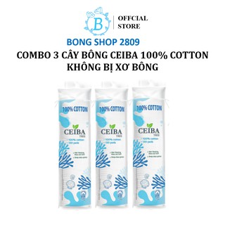 Combo 3 Bông Tẩy Trang Ceiba Tree