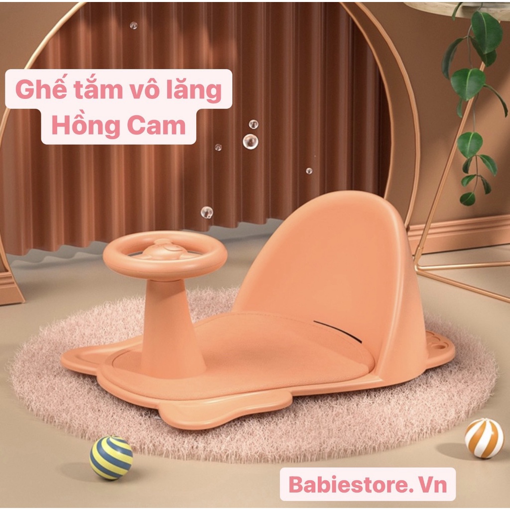 GHẾ NGỒI TẮM CHO BÉ CÓ VÔ LĂNG CHO BÉ VUI CHƠI CHỐNG TRƯỢT AN TOÀN