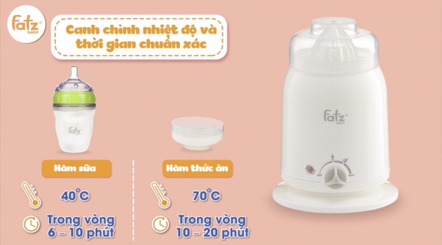 [BH 1 năm] Máy hâm sữa và thức ăn 4 chức năng Fatz Baby FB3002SL