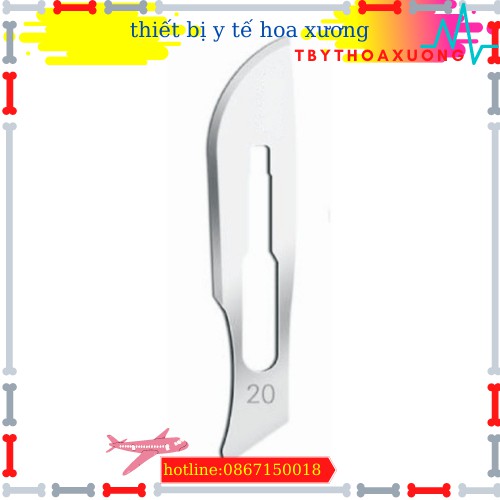 [ Hàng Hhính Hãng ] Lưỡi Dao Mổ Kiato Số 20 Dùng Cho Cán Dao Số 3