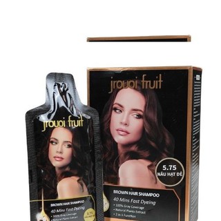 Dầu Gội Phủ Bạc Màu Nâu JROUOI FRUIT Nâu Hạt Dẻ Chesnut