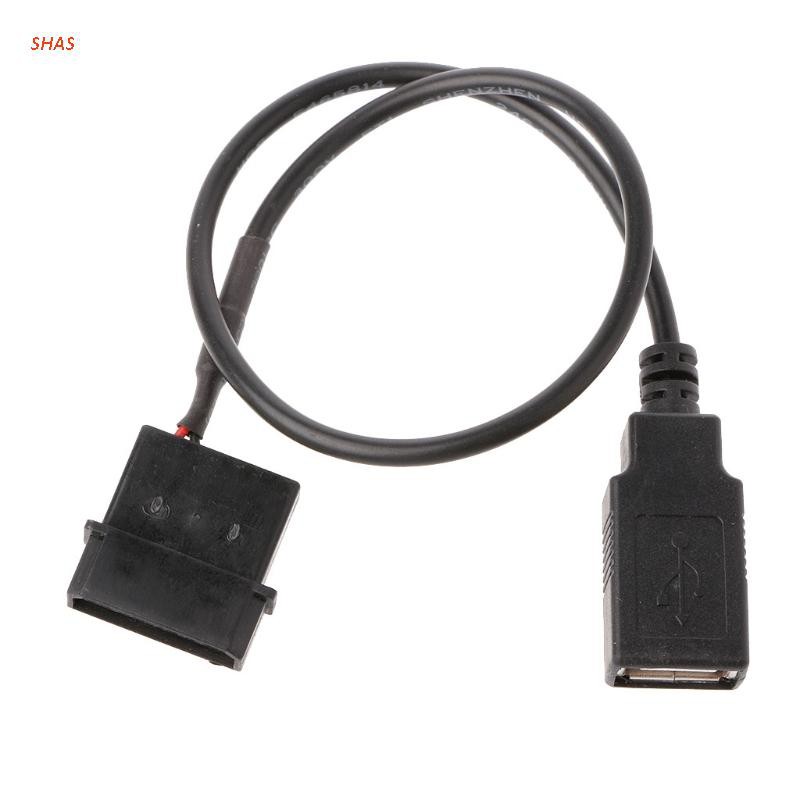 Cáp Chuyển Đổi Từ Ide Molex Sang Usb 2.0 Type A Dài 30cm 5v 2-pin Ide