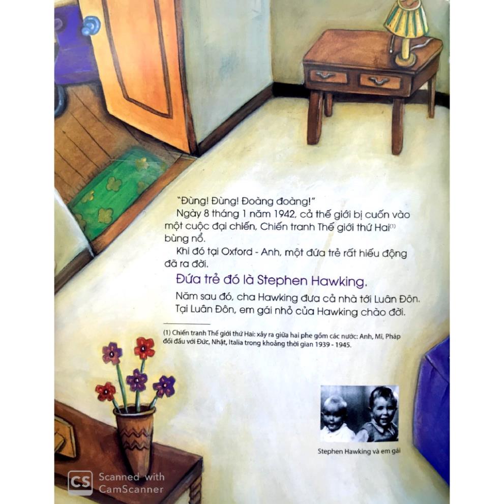 Sách - Truyện Kể Về Những Người Nổi Tiếng: Stephen Hawking - Nhà Vật Lí Học Lỗi Lạc - NXB Kim Đồng