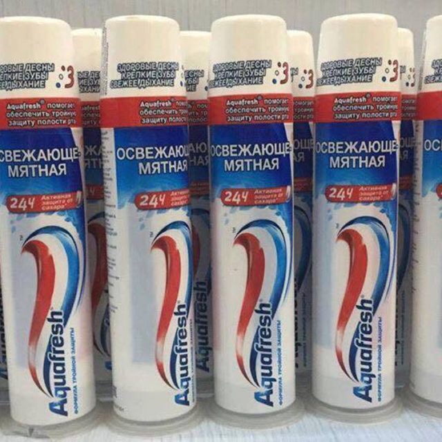 Kem đánh răng AquaFresh 3 tác động - hàng Nga xách tay nga.