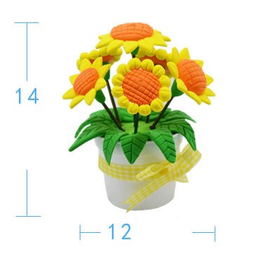 [Hàng sẵn] Bộ đồ chơi làm chậu hoa từ đất sét siêu nhẹ tự khô đầy màu sắc giúp trẻ nhỏ phát triển tư duy sáng tạo