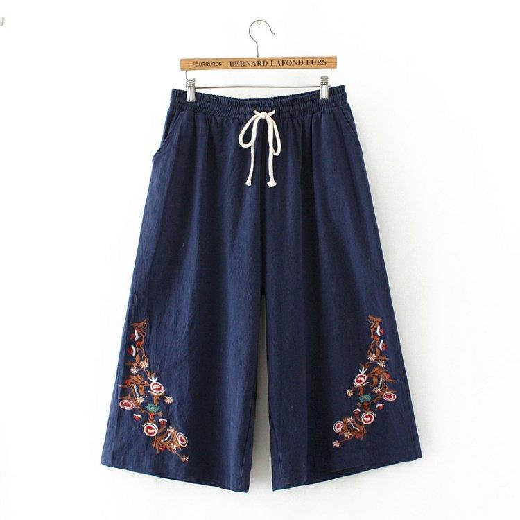 Quần cotton Lanh Ống Rộng size Lớn Thời Trang Mới Năm 2021