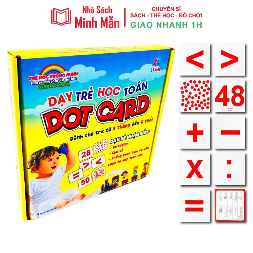 [Mã BMLT35 giảm đến 35K đơn 99K] Sách - Bộ Thẻ Flashcard Dot Card Việt Hà Dạy Trẻ Học Toán Cho Bé Từ 3 Tháng Đến 6 Tuổi