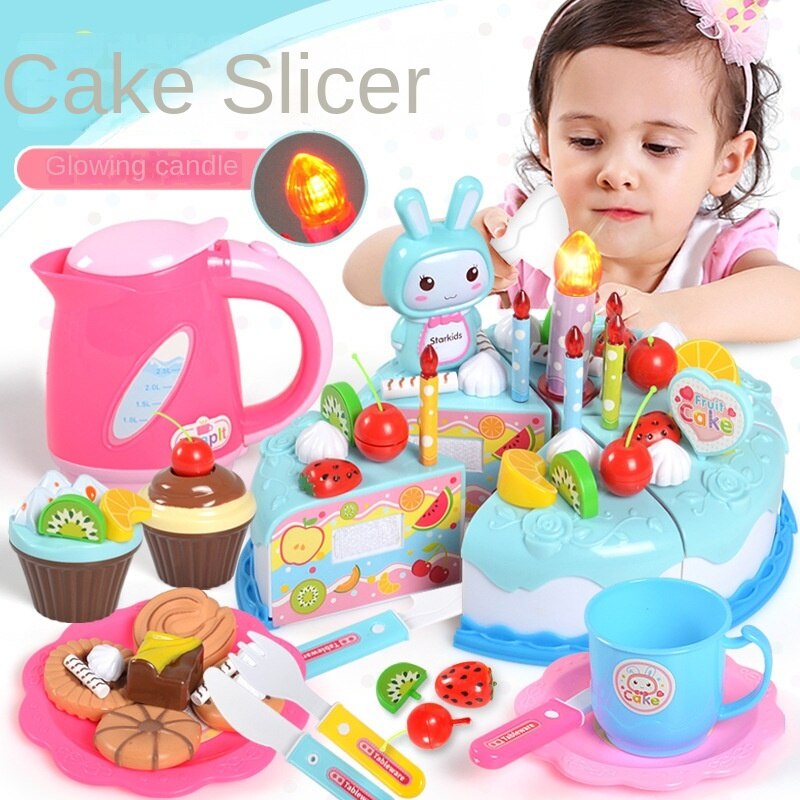 Bộ Đồ Chơi Bánh Kem Trái Cây Giả Có Thể Tách Rời Làm Quà Sinh Nhật Cho Bé