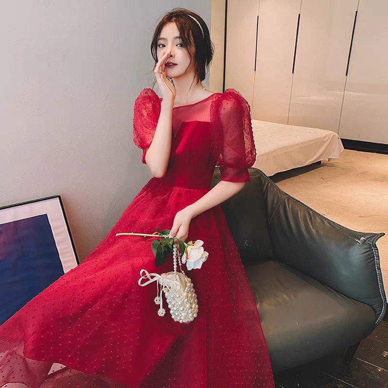 (FREE SHIP) ĐẦM LƯỚI BI TAY LỠ CÁCH ĐIỆU DỰ TIỆC CÔNG CHÚA CỰC XINH HHP