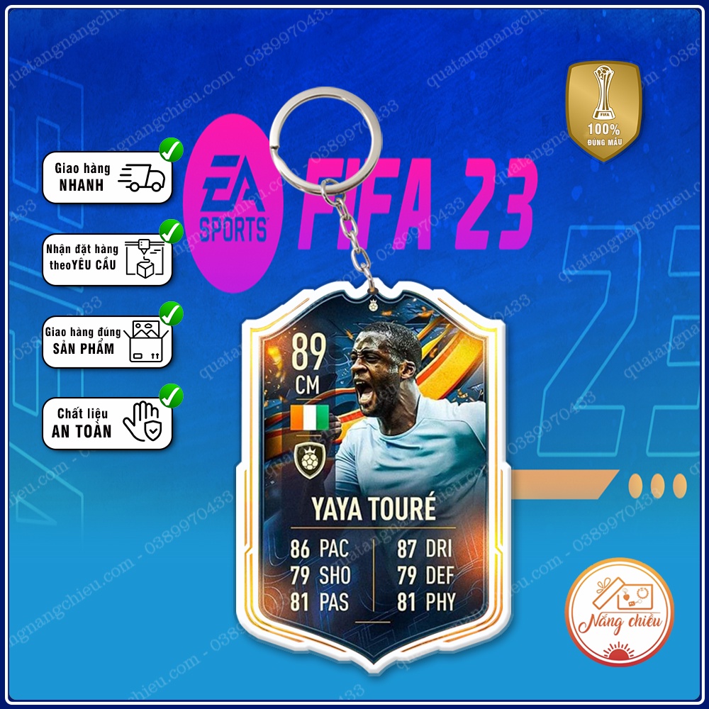 Móc khóa thẻ cầu thủ - Toure, Lucio, Crouch, Kuyt ☘️MÓC KHÓA THẺ CẦU THỦ☘️