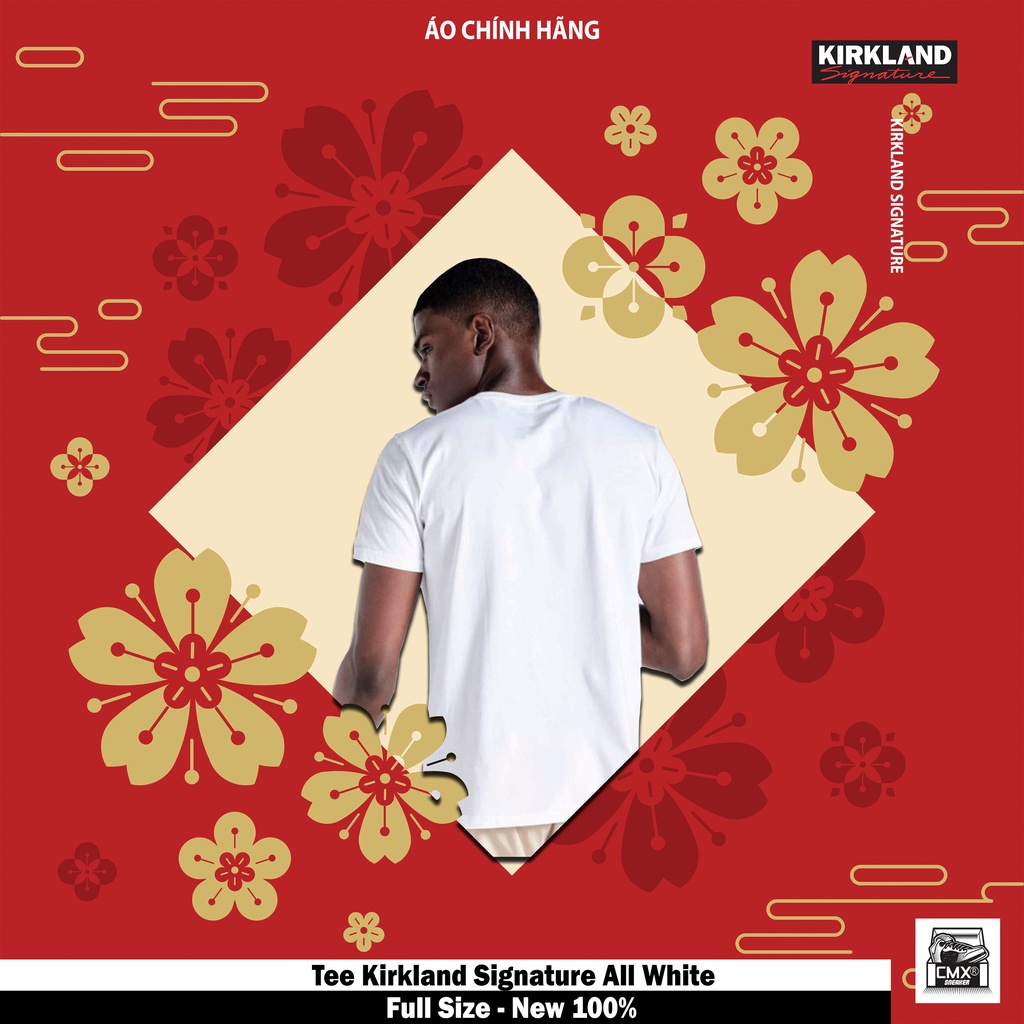 😘 [ HÀNG CHÍNH HÃNG ] Áo Thun Kirkland Signature White/Black Chính Hãng - REAL AUTHETIC 100% | BigBuy360 - bigbuy360.vn
