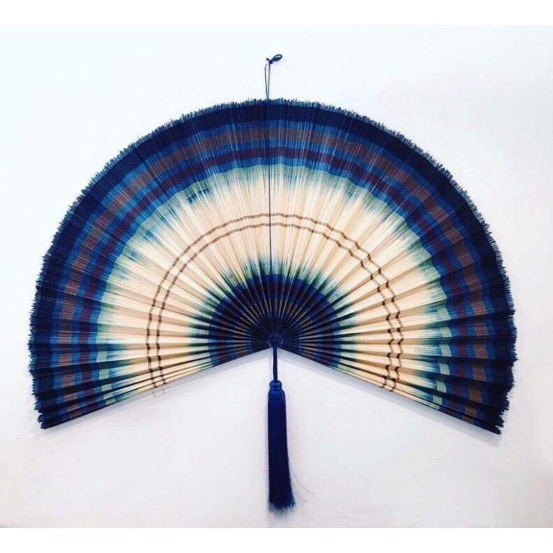 Mành tre quạt decor- Quạt lá tre/ quạt mành/quạt nan tăm decor tường - quạt mành tre