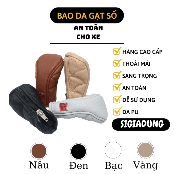 [SGD] Bọc Cần Số - Bao Da Bọc Bảo Vệ Tay Nắm Cần Số Tròn Xe Hơi Sang Trọng, Lịch Sự 8005