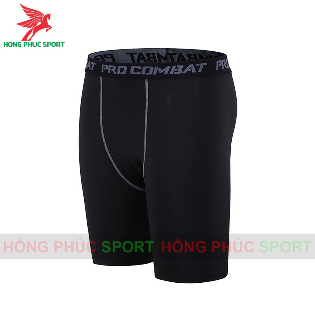 QUẦN GIỮ NHIỆT COMBAT PRO LEGGING NAM DÁNG LỬNG MÀU ĐEN