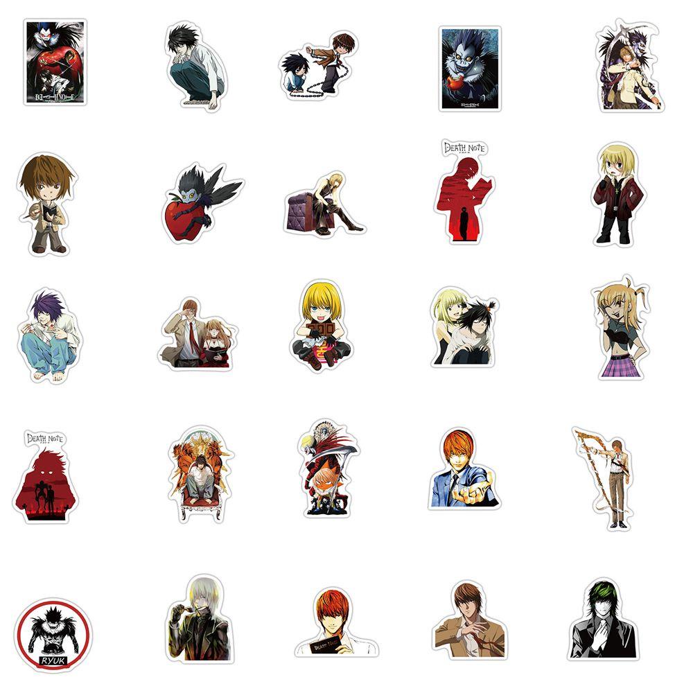 PEWANY Sticker Anime DEATH NOTE Chống Thấm Nước Đa Năng Dán Trang Trí Xe Hơi / Ván Trượt / Laptop