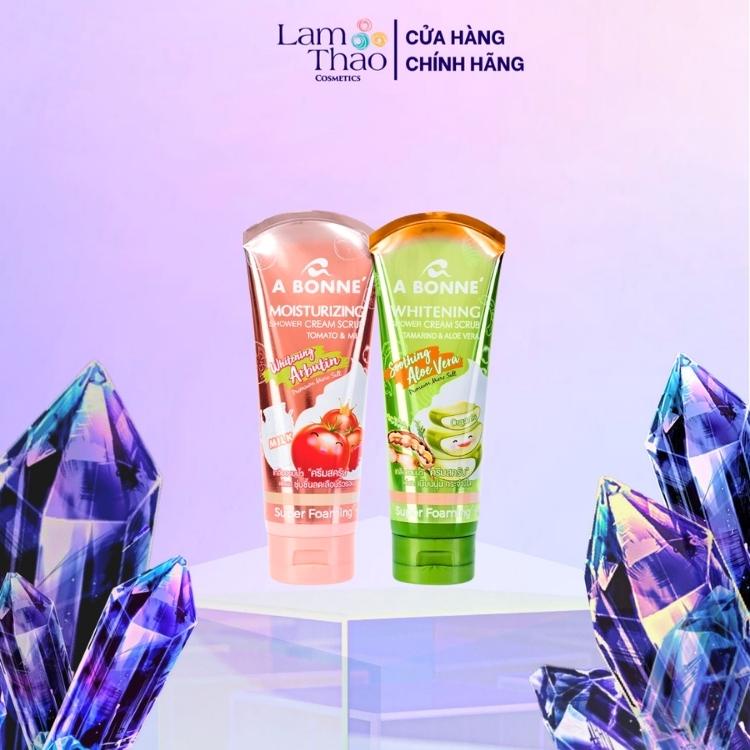 Kem Tẩy Tế Bào Chết Làm Sáng Da A Bonne Shower Cream Scrub Tuýt 350g