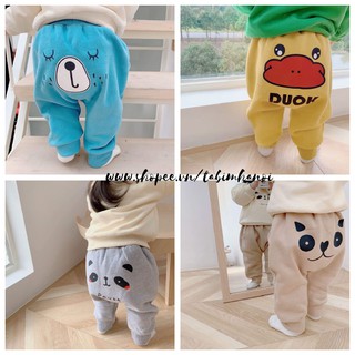 Quần nỉ lông mông thú ngộ nghĩnh BB407 cho bé trai và bé gái