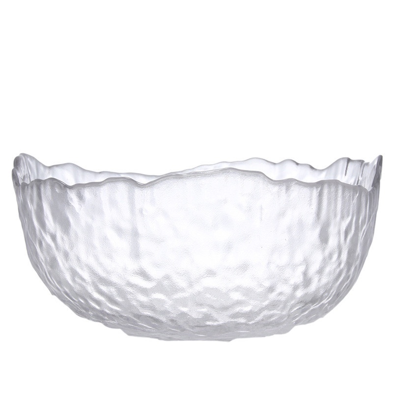 Tô Thủy Tinh TAMUSHOP92 Bát Thủy Tinh Cao Cấp To Đựng Chè Salad Viền Vàng BT001