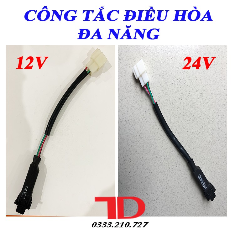 Công tắc điều hòa đa năng dạng dây 12V, 24V - Vật Tư Điện Lạnh Ô Tô Thuận Dung