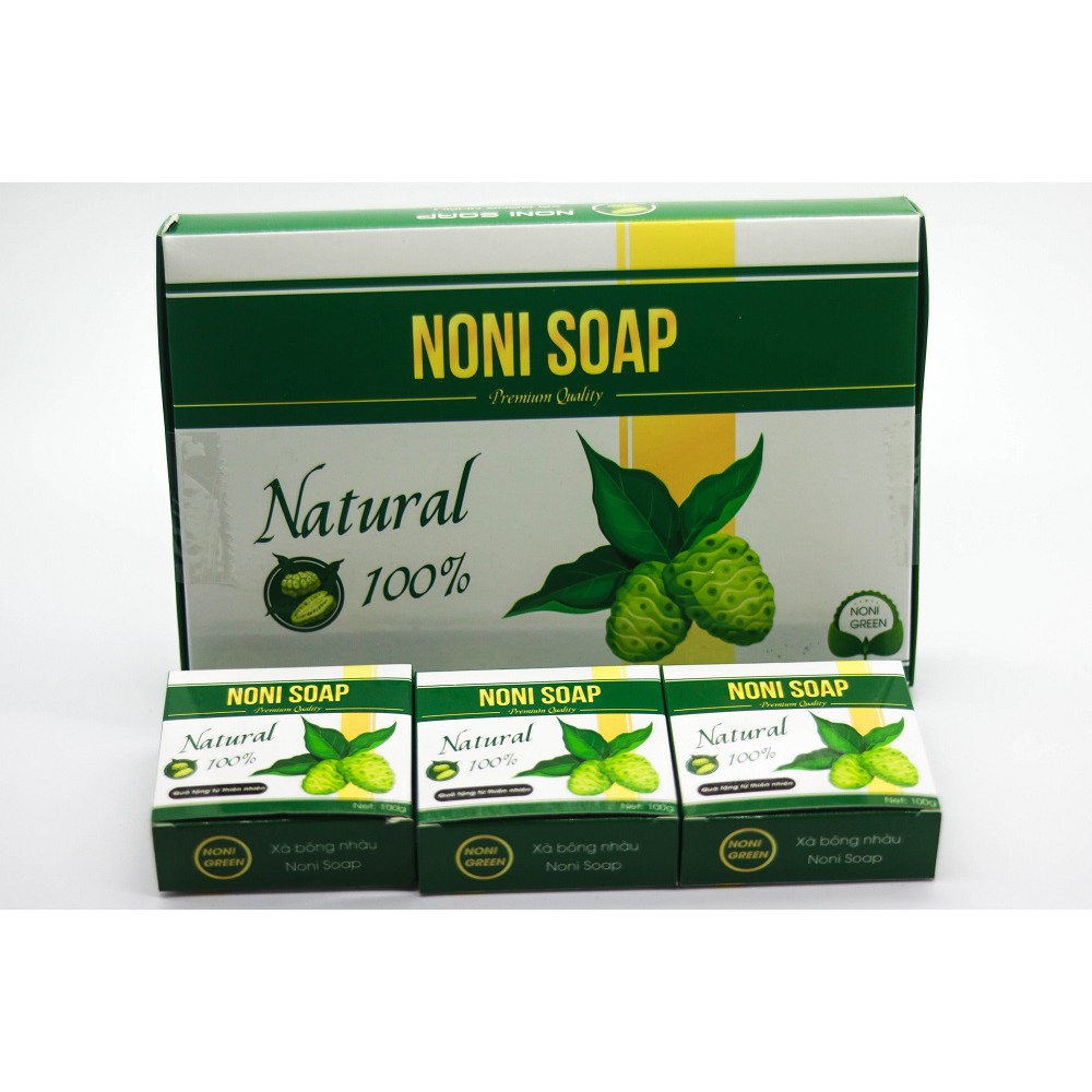 Xà bông nhàu xuất khẩu hàn quốc - noni soap - 06 hộp 100g