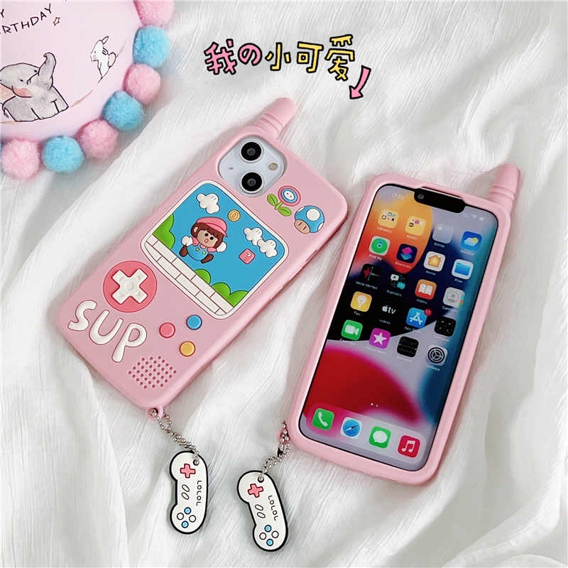 Ốp Điện Thoại Silicone Mềm Chống Sốc In Hình Hoạt Hình 3D Cho iPhone 11 12 13 Pro Max iPhone 6 7 8 Plus X XR XS Max