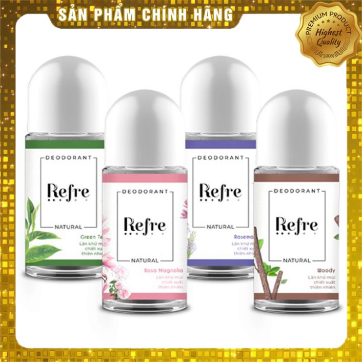 Lăn khử mùi Refre Natural 40ml - Hương Thảo