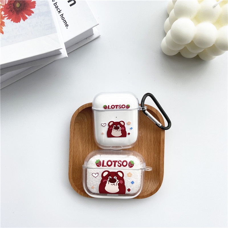 Vỏ Đựng Bảo Vệ Hộp Sạc Tai Nghe airpods 1/2/Pro Hình Gấu Pooh