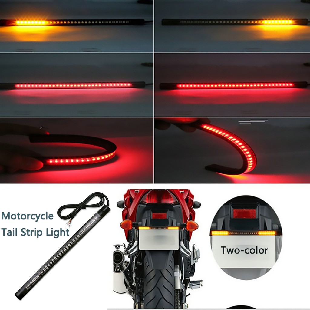 Dải đèn xe máy cao cấp gồm 48 bóng đèn LED cho xanh xe sau